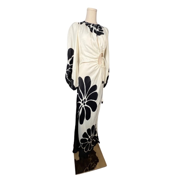 Farm Rio Black Palermo Cut Out Lenzing™ Ecovero™ Viscose Maxi Dress - Picture 10 of 10